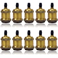 GreenSun LED Lighting 10x Vintage Portalámpara E27 Adaptador de Enchufe de Lámpara Retro LED Socket de Luz para…